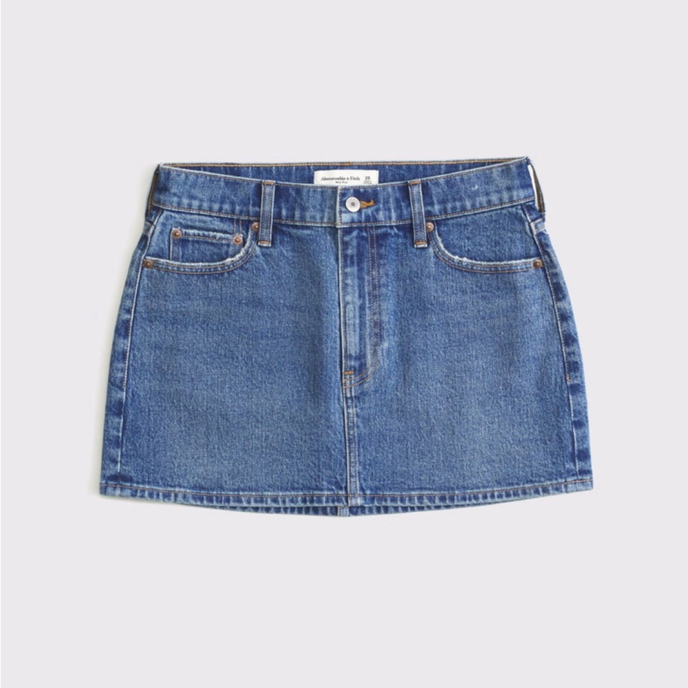 Abercrombie & Fitch Blue A-Line Mini Skirt Casual